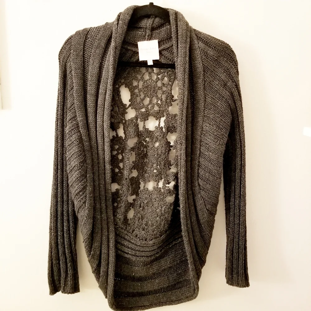 Romeo & Juliet couture grey open sweater - Picture 1 of 4